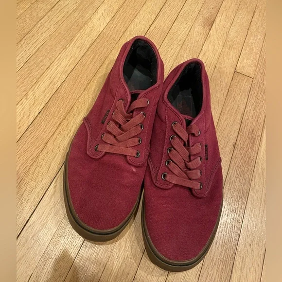 Vans Shoes Maroon Gum Sole Vans Poshmark